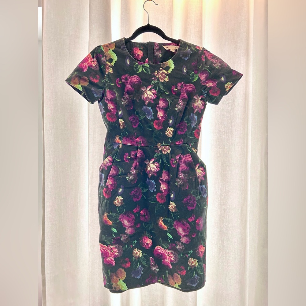 Cotton Floral Print Women's Dress